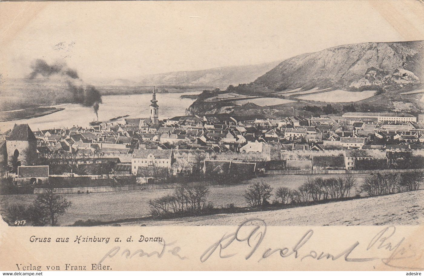 Gruss Aus HAINBURG AN DER DONAU, Gel.1906, Nummernstempel - Hainburg