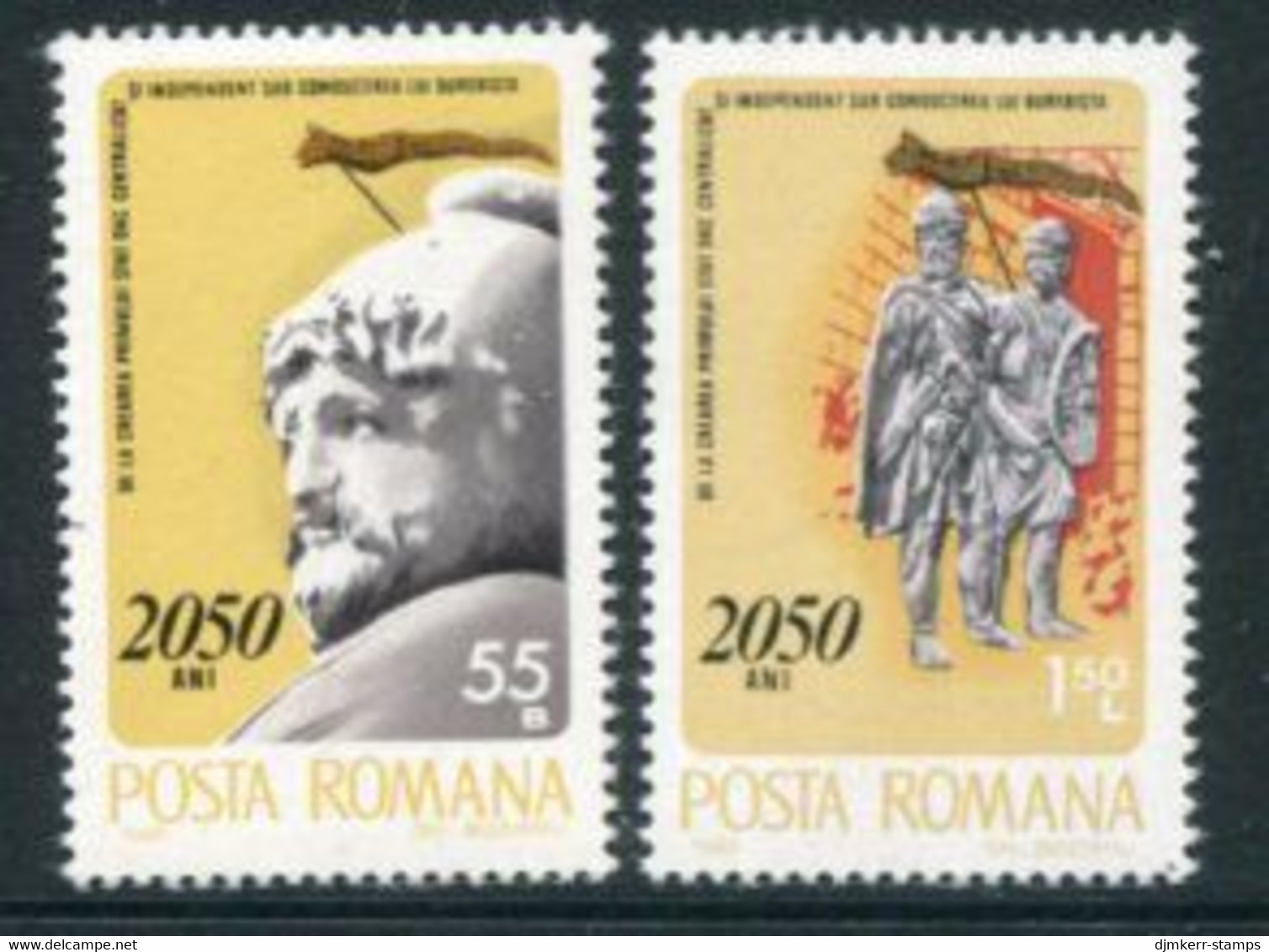 ROMANIA 1980 Centralised Dacian State MNH / **.  Michel 3703-04 - Nuovi