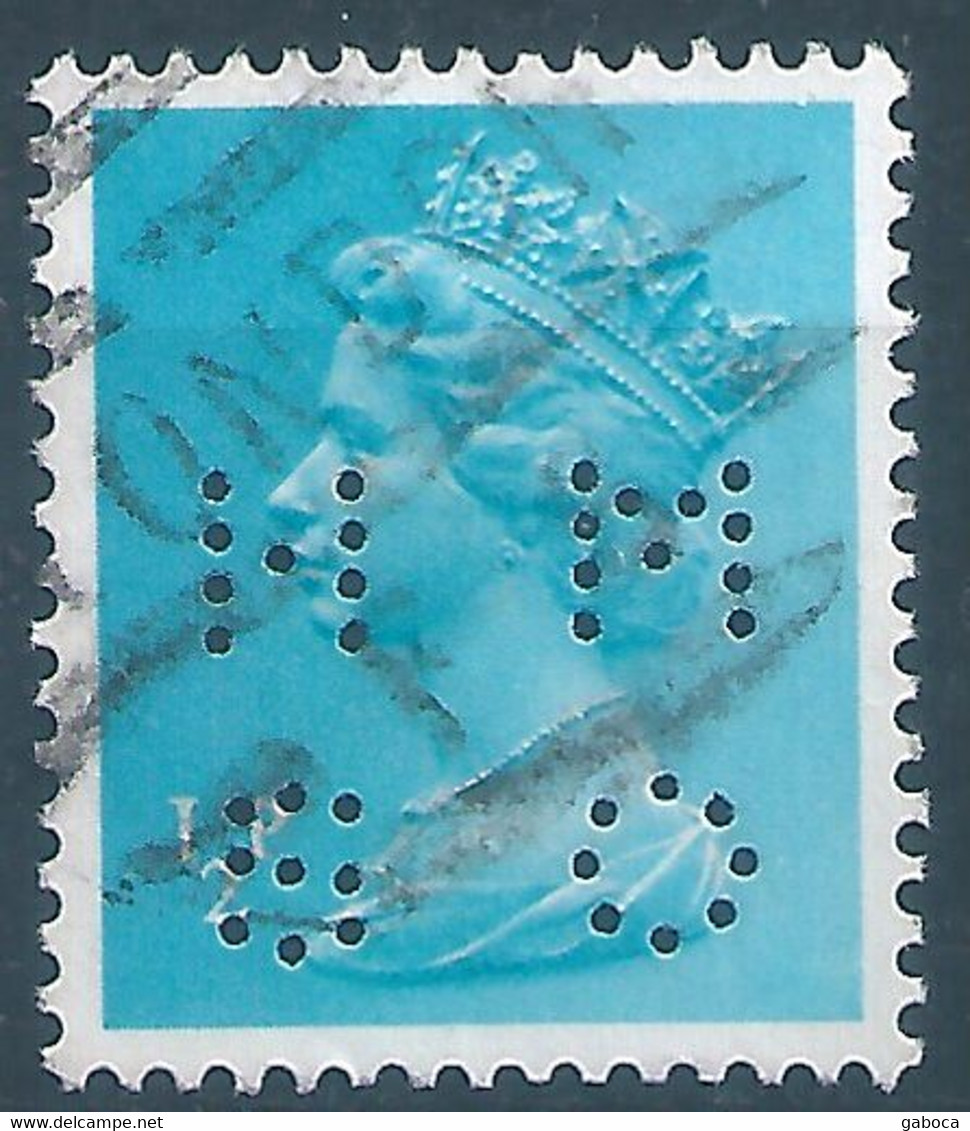 C0162 United Kingdom Personality Royalty Queen Perfin Used - Perforiert/Gezähnt