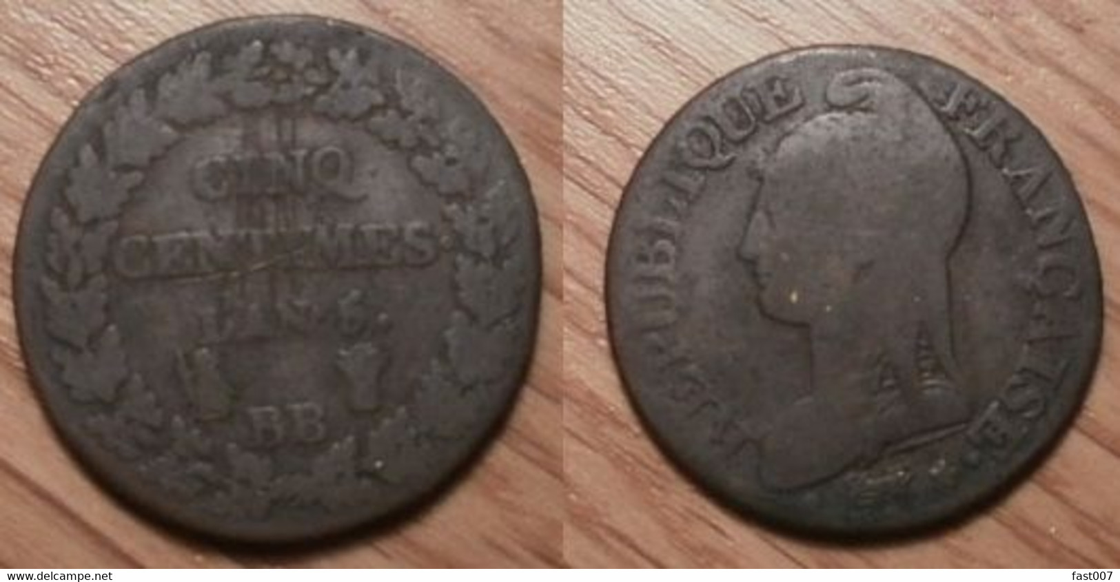 Dupré - 5 Centimes An 5BB - 1795-1799 Direttorio