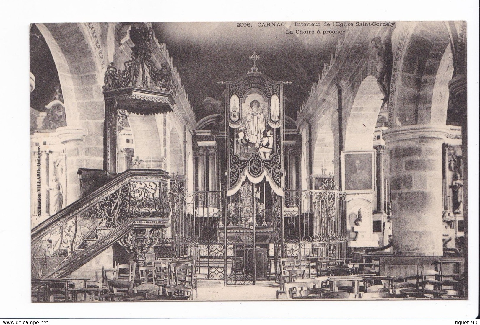 2096 - CARNAC - Intérieur De L'Eglise Saint-Cornely - La Chaire à Prêcher - Carnac