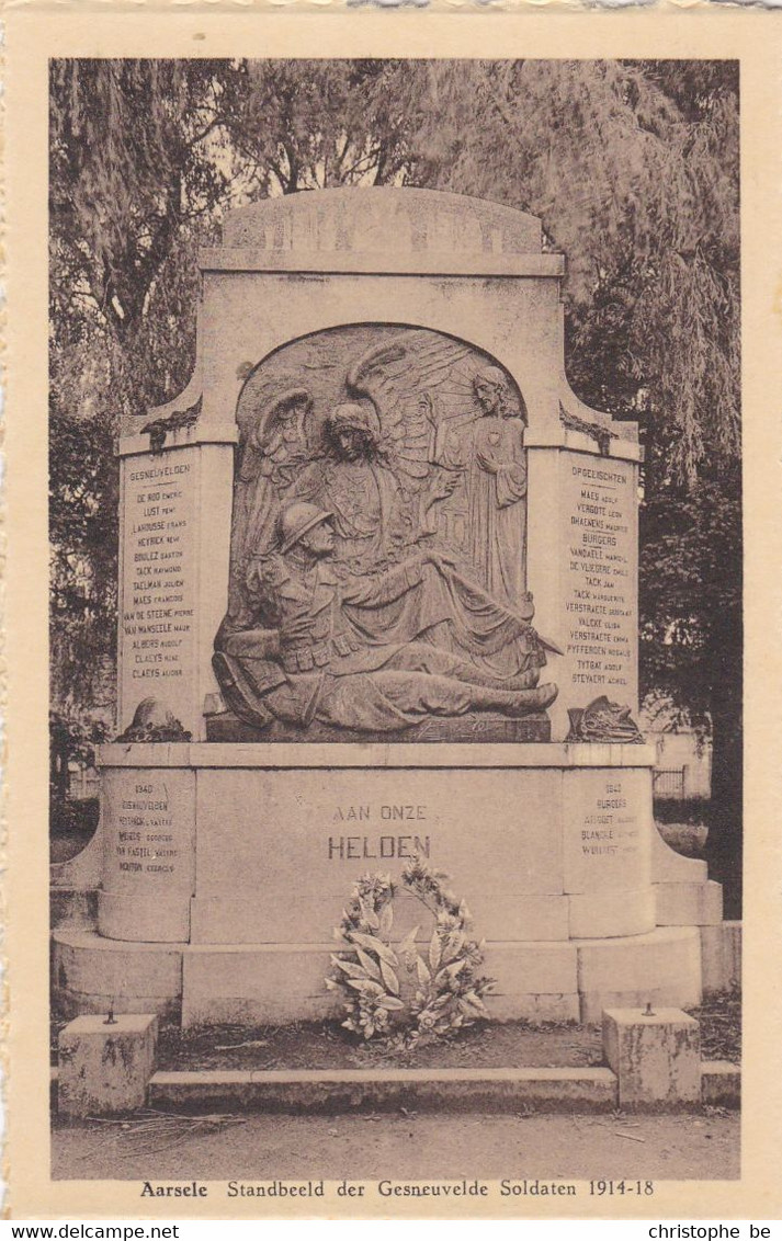 Aarsele, Standbeeld Der Gesneuvelde Soldaten 1914-18 (pk70813) - Tielt