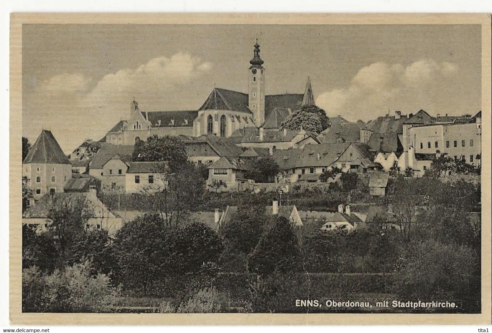 S8384 - Enns - Oberdonau Mit Stadtpfarrkirche - Enns