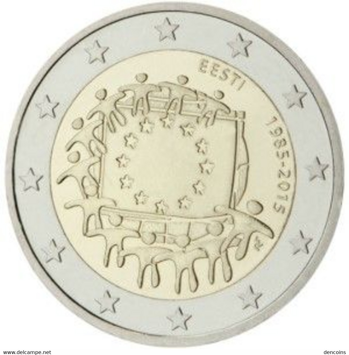 2 Euro ESTONIA 2015 BANDERA - EESTI - NUEVA - SIN CIRCULAR - NEW 2€ - Estland