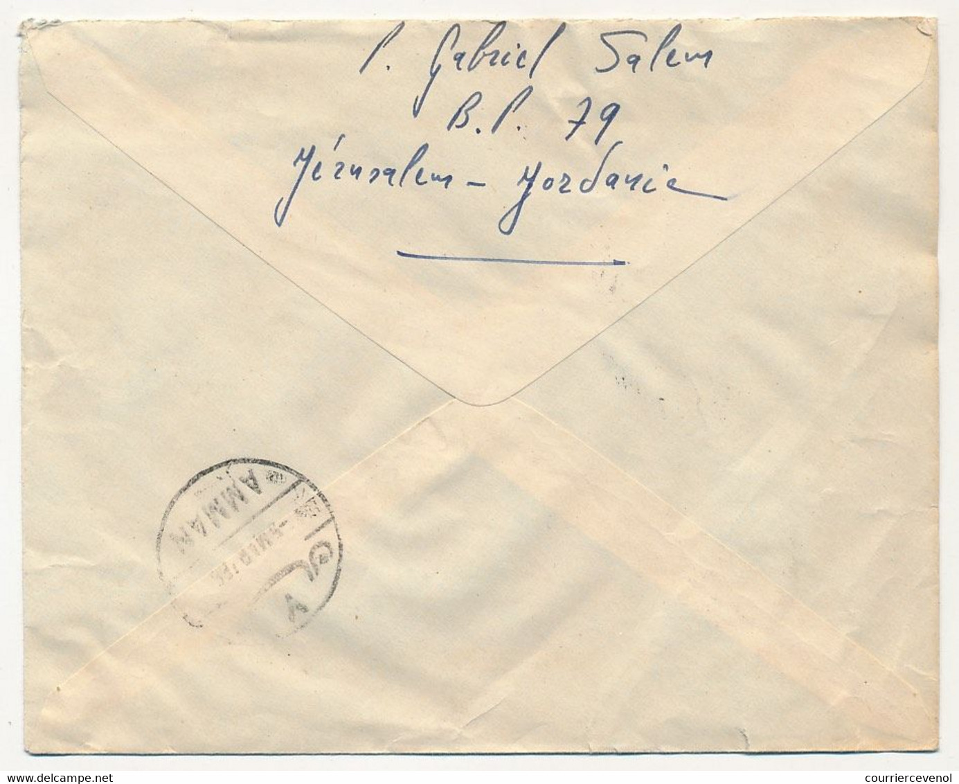 JORDANIE - Enveloppe Affr. Composé - 4 Mars 1966 - JERUSALEM - Jordanië