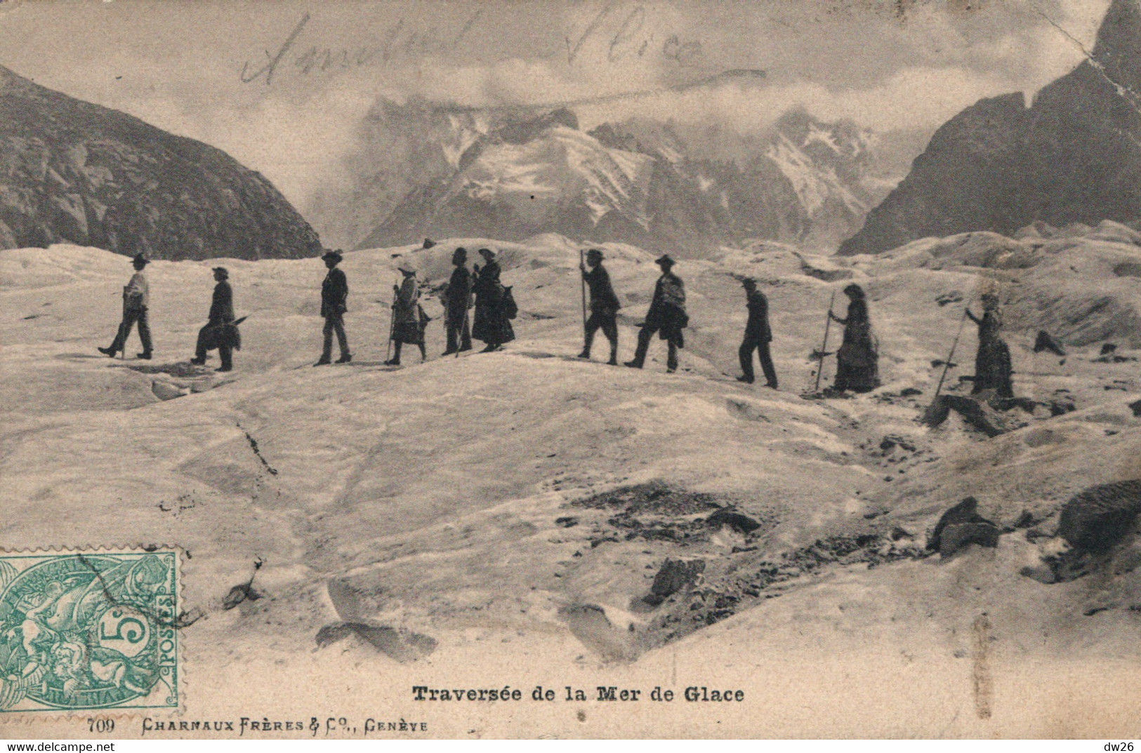 Alpinisme - Traversée De La Mer De Glace - Edition Charnaux Frères - Carte N° 709 - Mountaineering, Alpinism