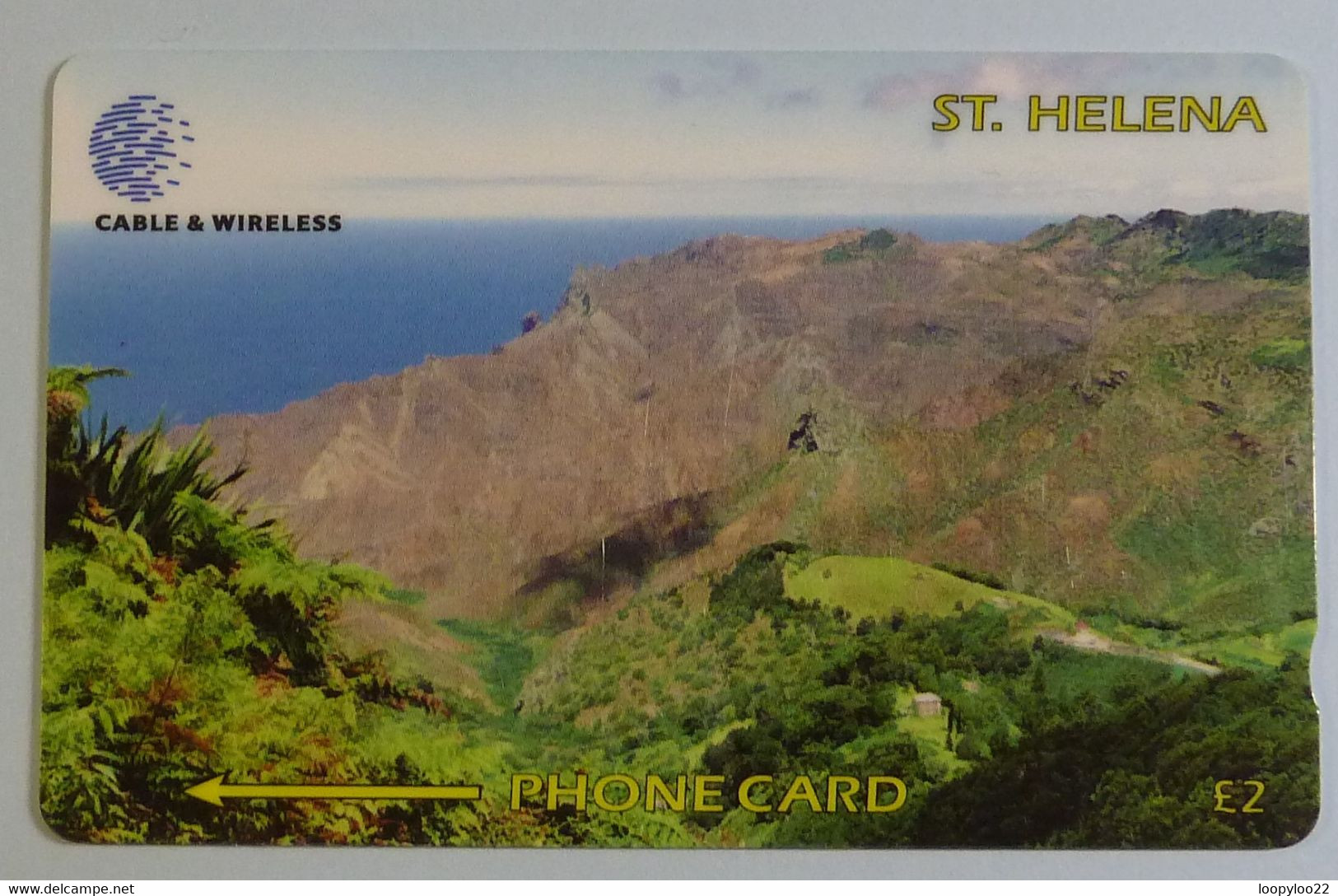 ST HELENA - GPT - £5 - Sandy Bay With Lot And Lot's Wife In Background - 327CSHC - Used - Sainte-Hélène