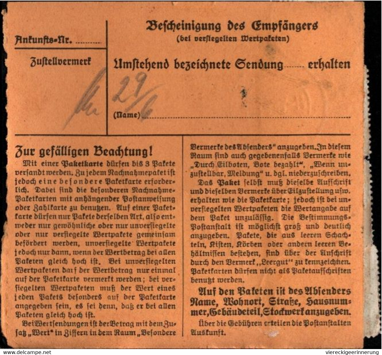 ! 1942 Hamburg 33 Nach Hainichen, Framo Werke, Paketkarte, Deutsches Reich, 3. Reich - Brieven En Documenten