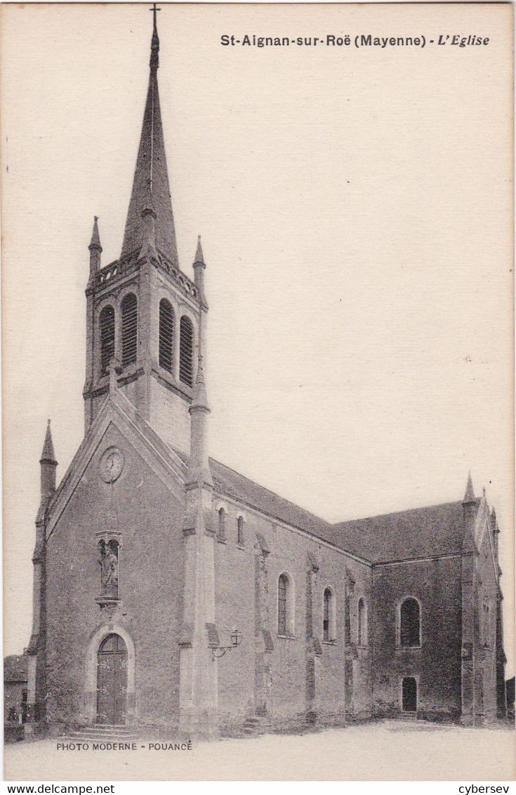 SAINT-AIGNAN-sur-ROÊ - L'Eglise - Saint Aignan Sur Rö