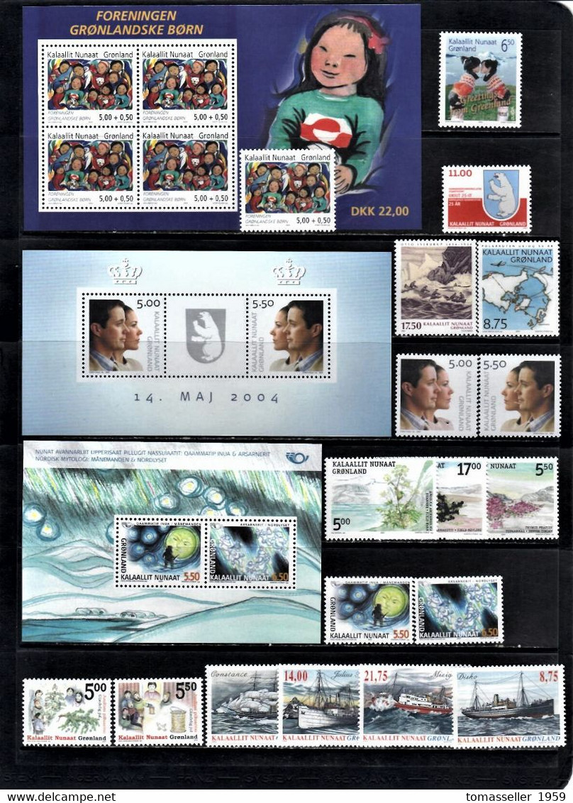 Greenland13 Years (1994-2006 y.y.) stamps s/sh.+Booklets