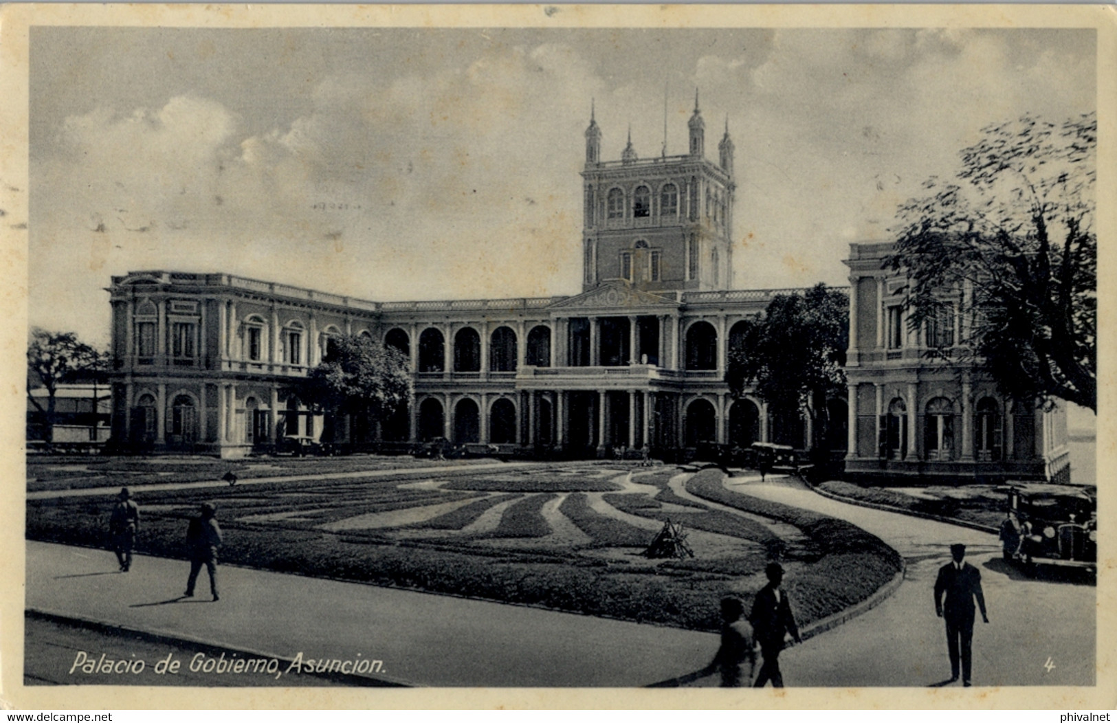 PARAGUAY , T.P.  CIRCULADA , ASUNCIÓN - PALACIO DE GOBIERNO - Paraguay