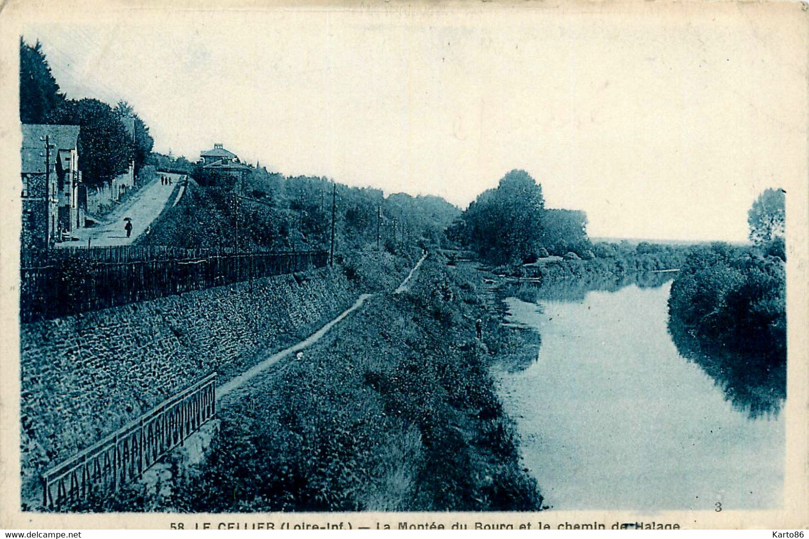 Le Cellier * La Montée Du Bourg Et Le Chemin De Halage - Le Cellier