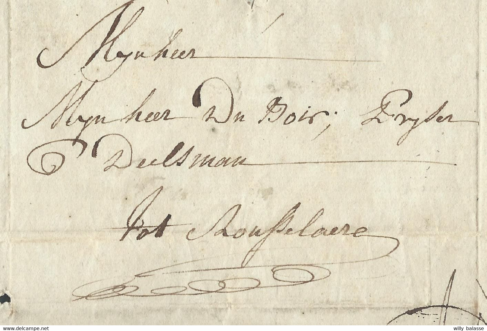 L Datée De Poperinghe 1806 Pour Rousselaere - 1815-1830 (Hollandse Tijd)