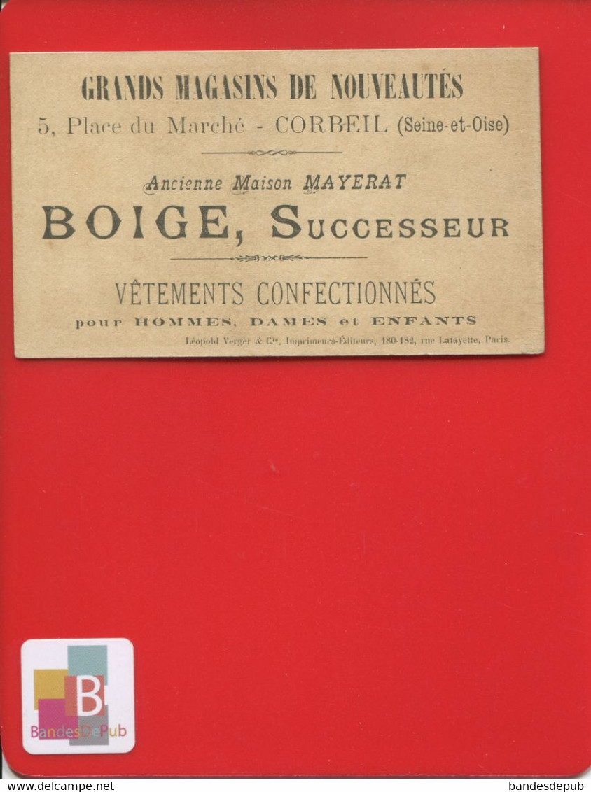 Corbeil Essonnes  Seine-et-Oise Magasin Place Du Marché Boige Mayerat Chromo Léopold Verger Baignade Baigneur - Andere & Zonder Classificatie