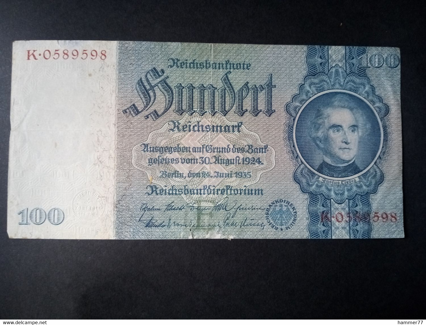 Germany 1924: 100 Mark - 100 Mark