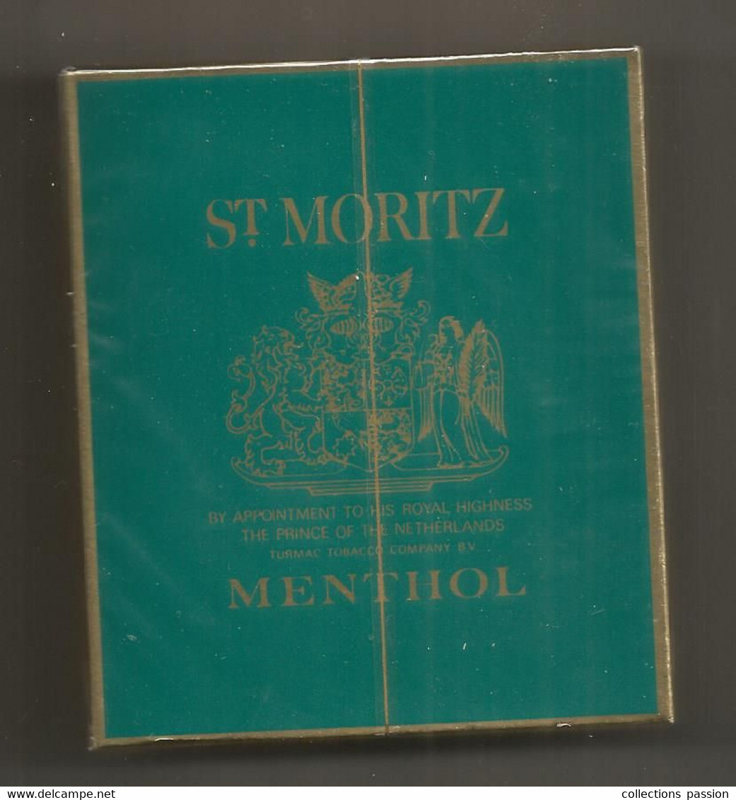 Ancien Paquet De Cigarettes , Complet , Scéllé, ST. MORITZ , Menthol , Frais Fr 3.15 E - Sonstige & Ohne Zuordnung