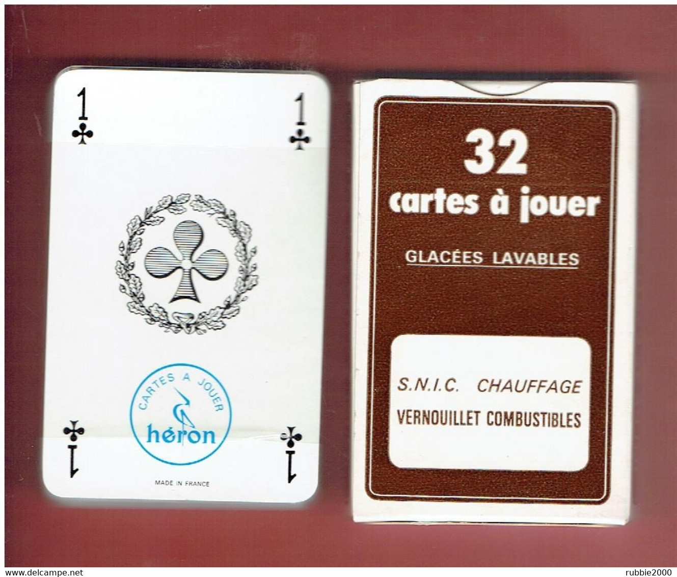 SNIC CHAUFFAGE COMBUSTIBLES 8 AVENUE MARC CHAPPEY A VERNOUILLET 28 PLOMBERIE COUVERTURE JEU DE 32 CARTES MARQUE HERON - 32 Cartes