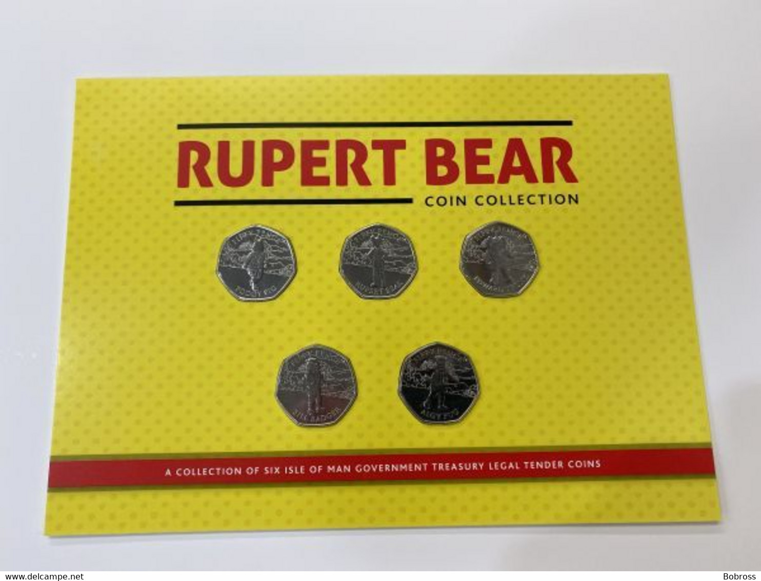 2020, Rupert Bear 50p Coin Set, Guernsey - Guernesey