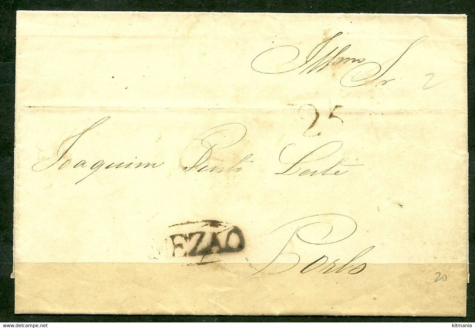 Portugal Prephilatelic Letter From Mezão To Porto - P1539 - ...-1853 Préphilatélie