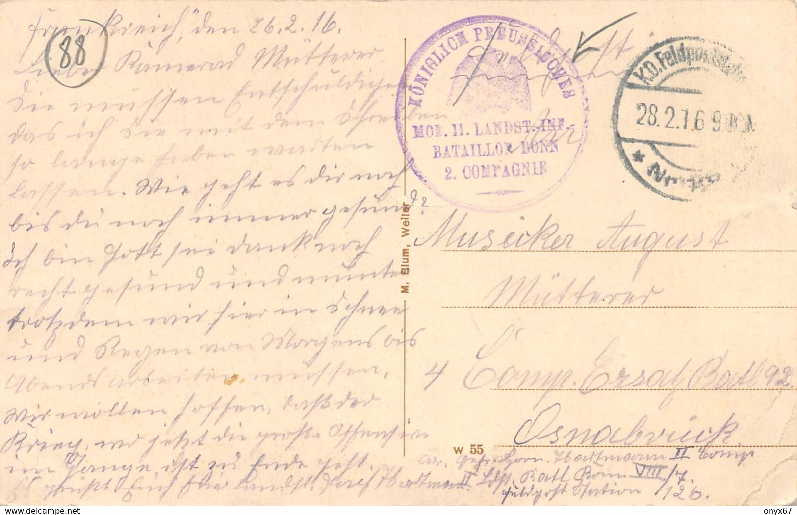 LUSSE (88-Vosges) Provenchères-Wissembach Vue Sur Le Village Cachet Militaire Briefstempel-Feldpost Bataillon Bonn - Autres & Non Classés