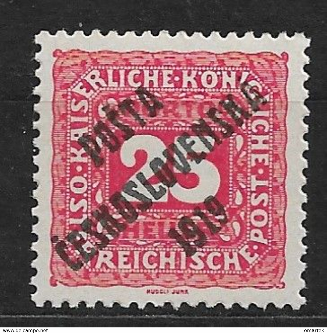 Czechoslovakia 1919 MNH ** Mi 85 Sc B51 Austrian Stamps Of 1916-18 Overprinted POSTA CESKOSLOVENSKA 1919. - Ungebraucht