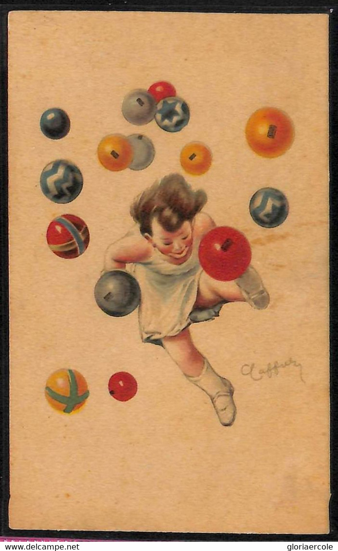 Lib832 - VINTAGE Illustrated ADVERTISING POSTCARD  - PUBBLICITARIA Illustrata:   Cappiello PIRELLI Football Balls - Cappiello