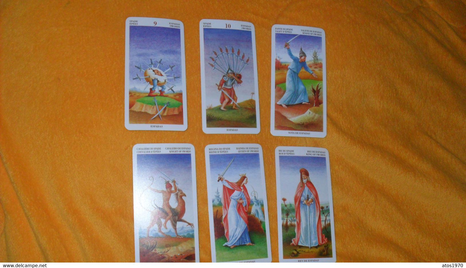 LOT 26 CARTES DE TAROTS JEU INCOMPLET..JOLIES ILLUSTRATIONS..JEU DIVINATOIRE.. - Tarocchi