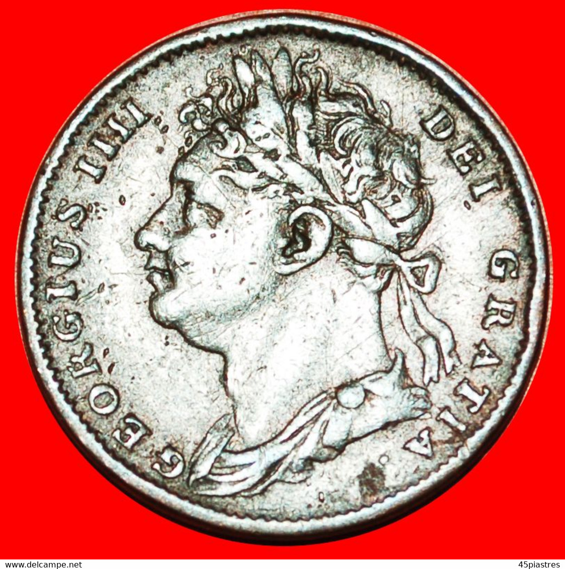 · GEORGE IV (1820-1830): GREAT BRITAIN ★ FARTHING 1821 TYPE 1821-1826! LOW START ★ NO RESERVE! - B. 1 Farthing