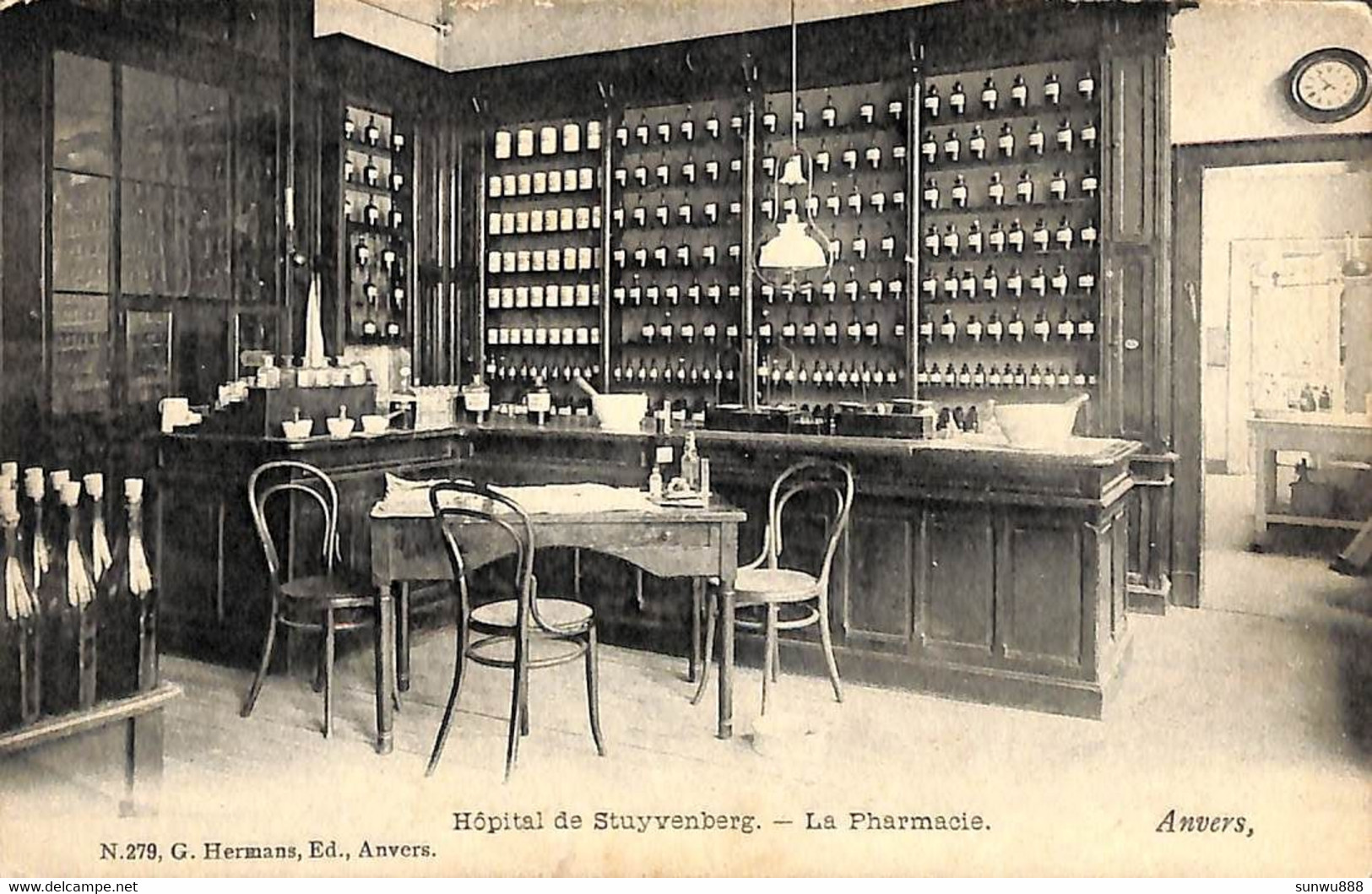 Anvers - Hôpital De Stuyvenberg - La Pharmacie (G. Hermans Edit) (vaste Prijs / Prix Fixe) - Antwerpen