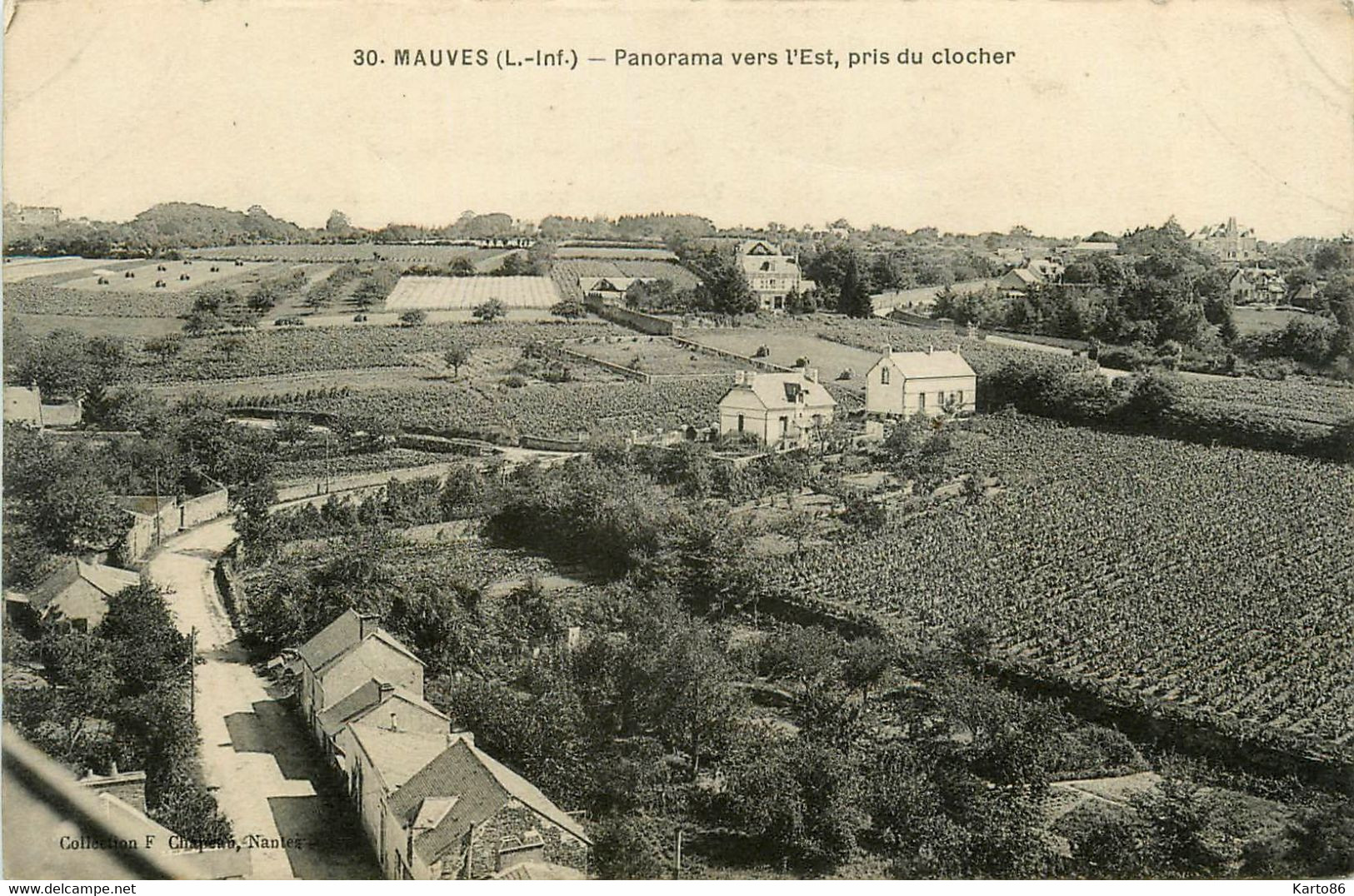 Mauves Sur Loire * Panorama Vers L'est * Pris Du Clocher - Mauves-sur-Loire