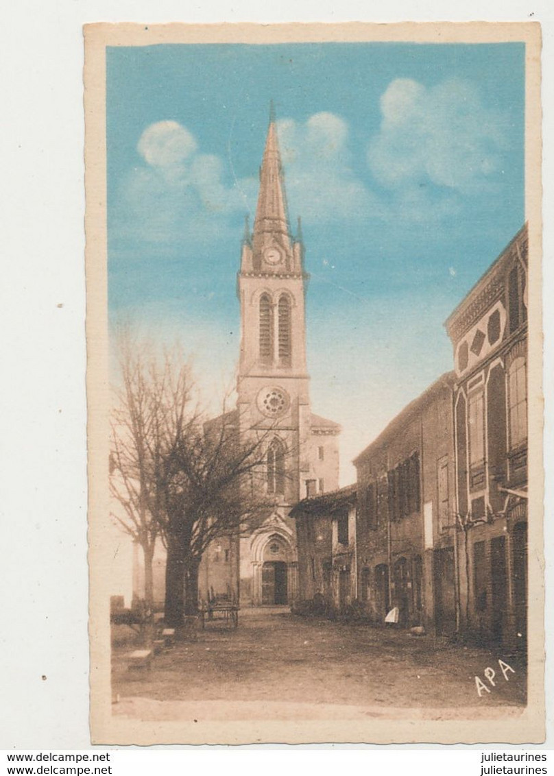 81 VILLEFRANCHE D ALBI PLACE DE L EGLISE CPA BON ETAT - Villefranche D'Albigeois