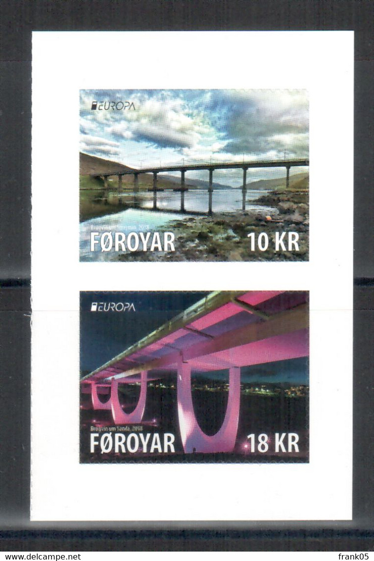 Färöer / Faroer / Féroé 2018 Satz Aus MH/set From Booklet EUROPA ** - 2018