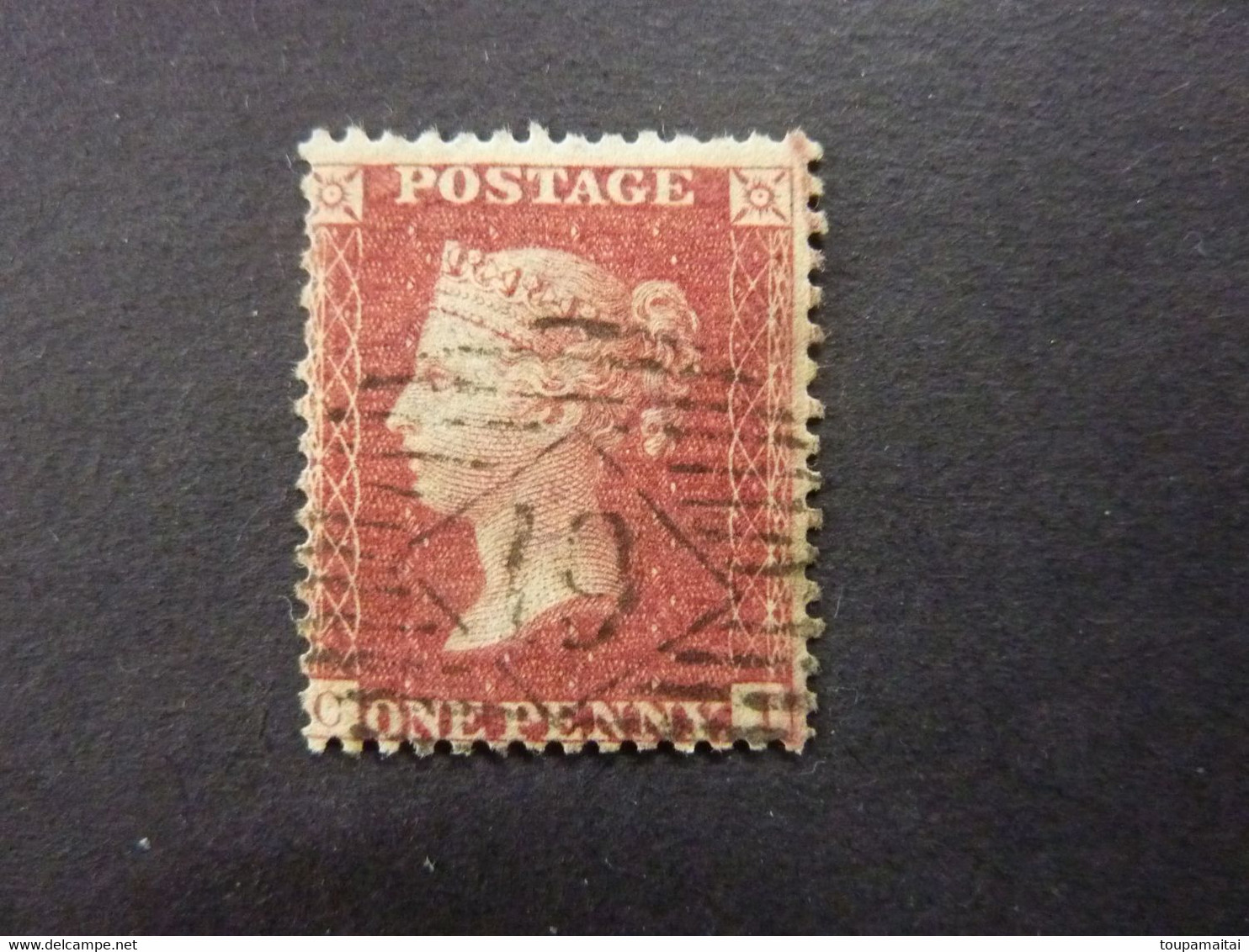 GRANDE BRETAGNE, Année 1855-58, YT N° 14, Dent.14 (cote 8 EUR) - Usati