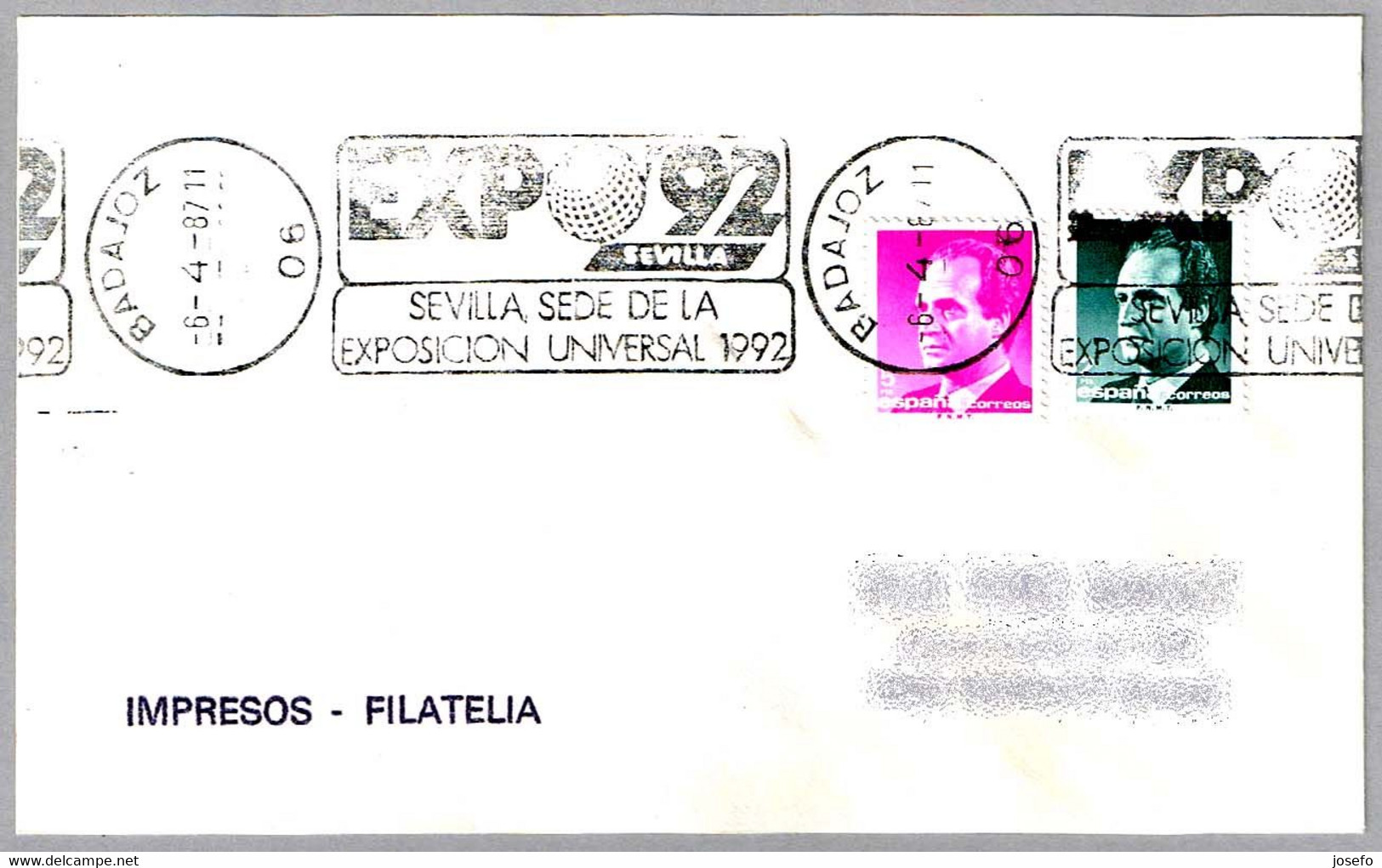 EXPO'92 - SEVILLA. Badajoz, Extremadura, 1987 - 1992 – Siviglia (Spagna)