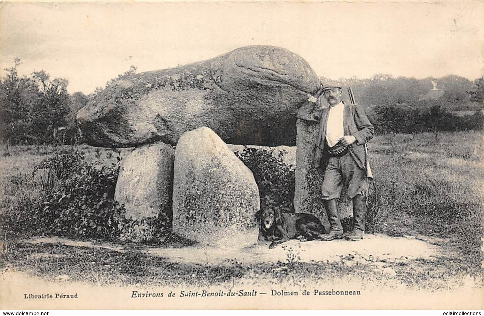 Thème: Dolmen Et Menhir:    Saint Benoit Du Sault    36       Le Dolmen  De Passebonneau   (voir Scan) - Dolmen & Menhire