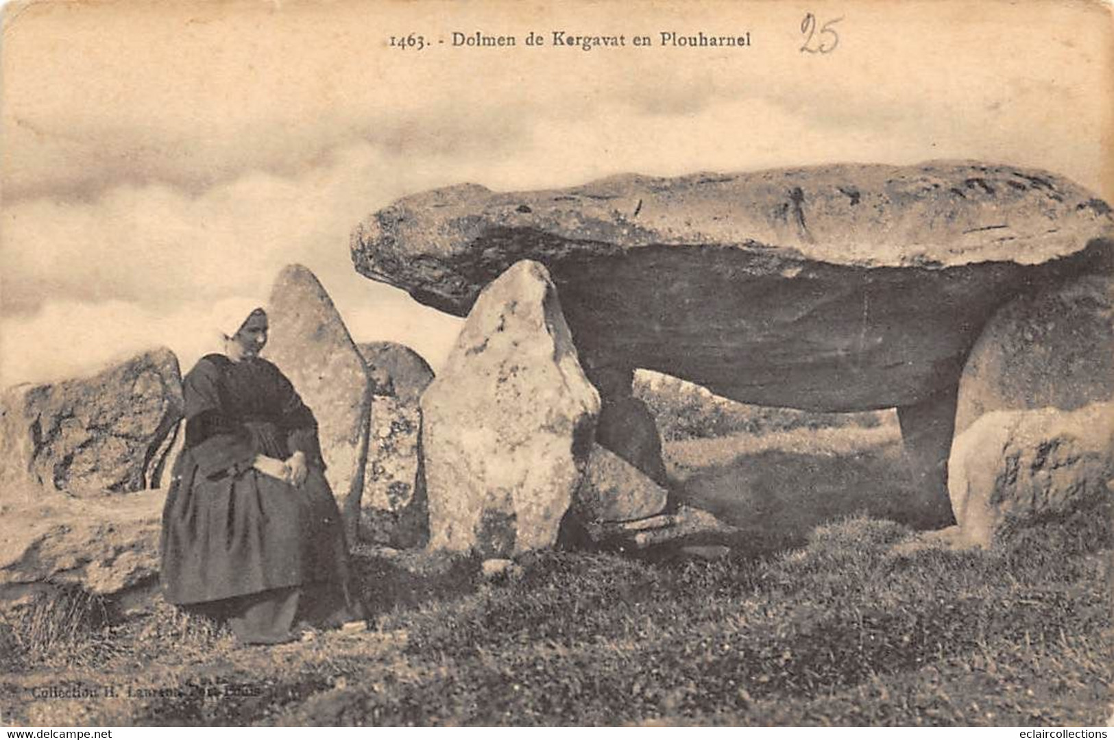 Thème: Dolmen Et Menhir:    Plouharnel   56          Le Dolmen De Kergavat    (voir Scan) - Dolmen & Menhirs