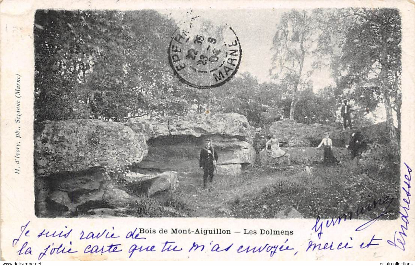 Thème: Dolmen Et Menhir:     Bois De Mont-Aiguillon     77         Les Dolmens    (voir Scan) - Dolmen & Menhire