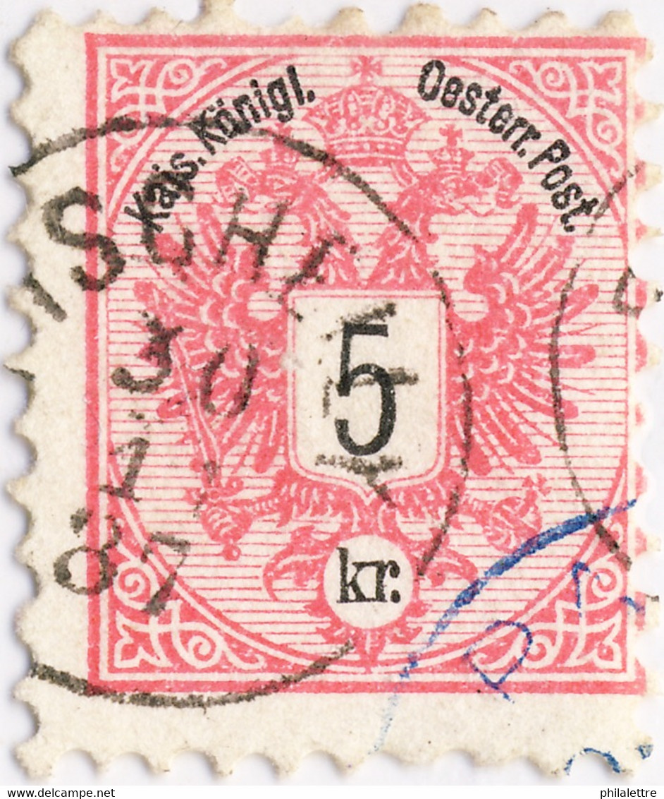 AUTRICHE / AUSTRIA 1887 " PISCHELLY " (gfj Klein 3736a) /Mi.46 P9 1/2 (Czech R.) - Gebraucht