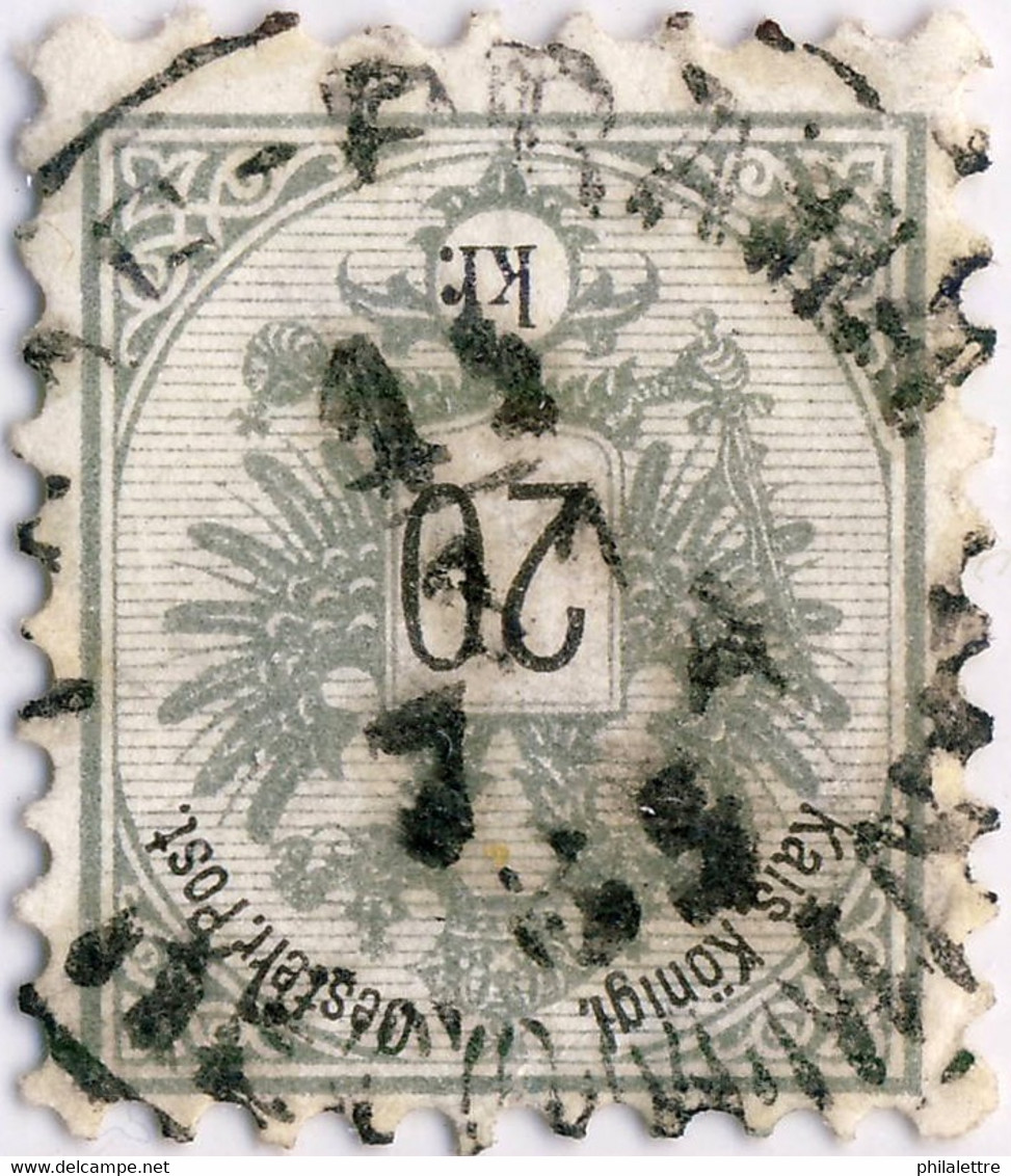AUTRICHE / AUSTRIA 1889 " PRAG-PRAHA / RECOMMAND. " (gEje Klein 6221c) /Mi.48 - Oblitérés