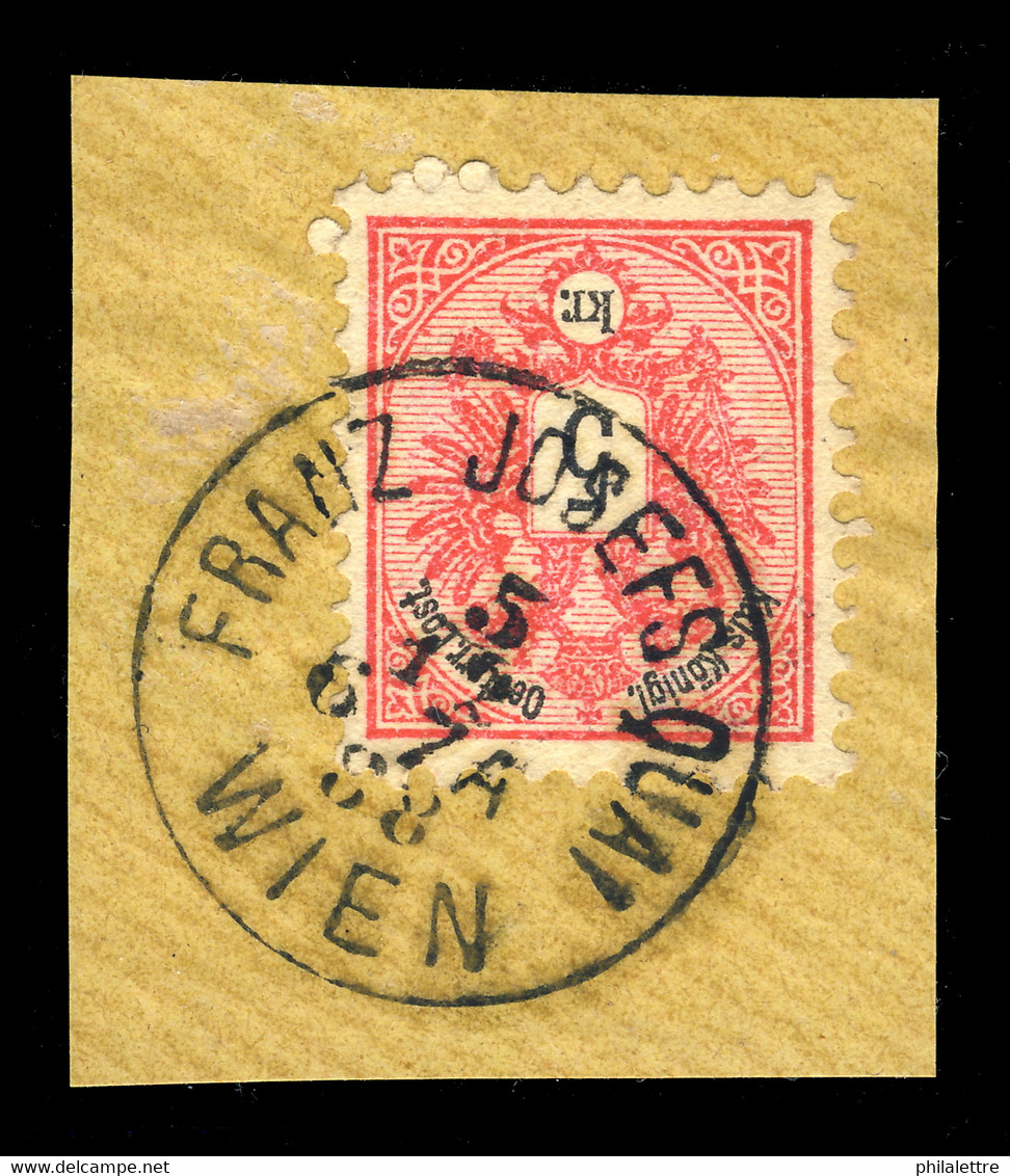 AUTRICHE / AUSTRIA 1888 " FRANZ JOSEFS QUAI / WIEN " (gEje Klein 5742c) Date Stamp On Mi.46 - Oblitérés
