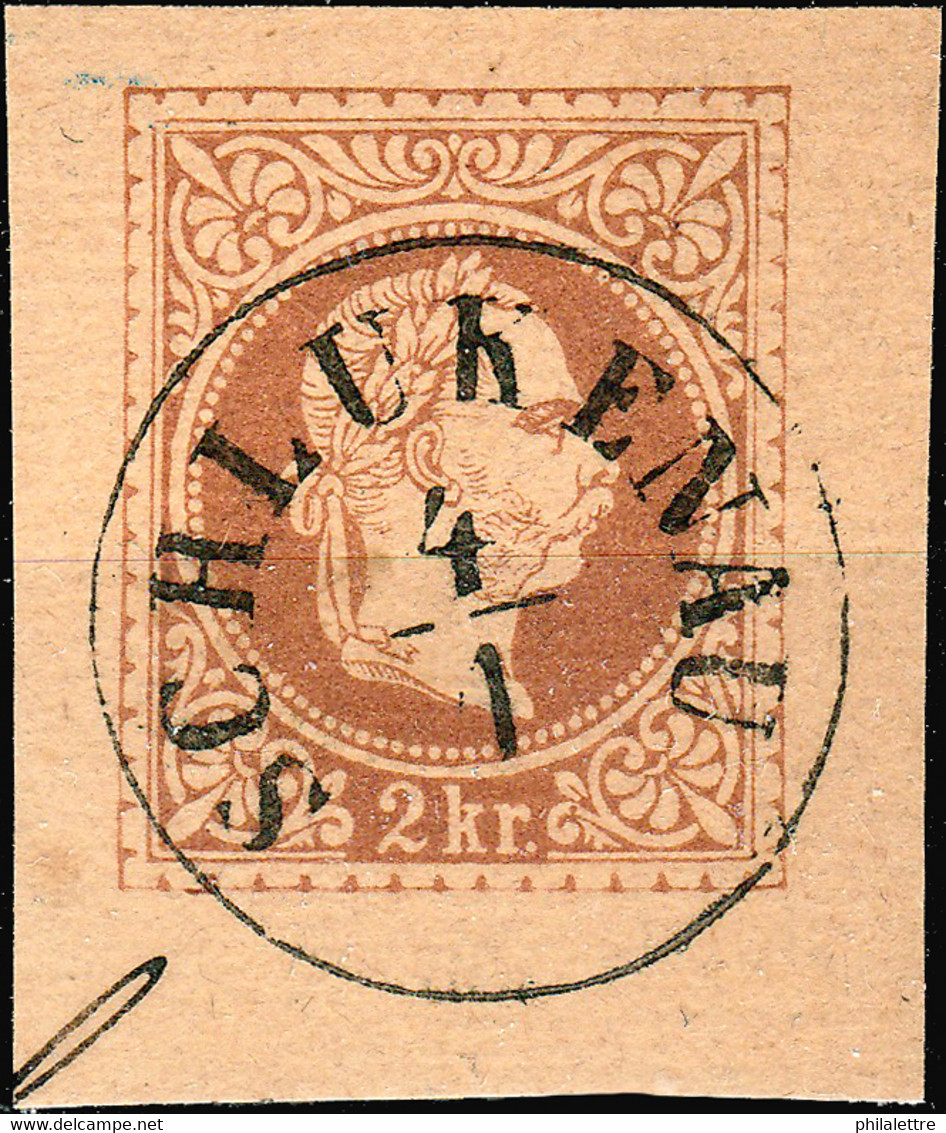 AUTRICHE / AUSTRIA " SCHLUKENAU " (aE Klein 4628a) /2Kr. Cut-out/Ausschnitt - Gebraucht