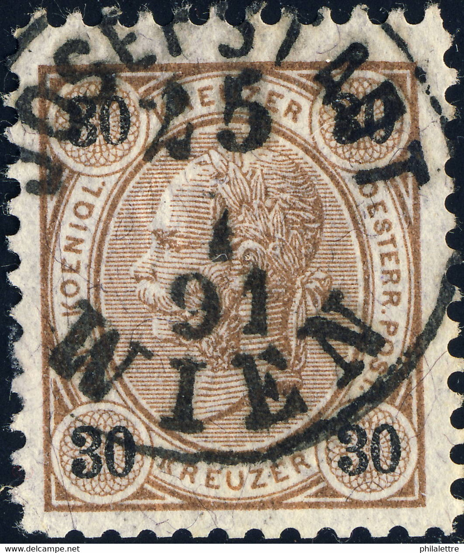 AUTRICHE/AUSTRIA/ÖSTERREICH 1891 "JOSEFSTADT / WIEN" (Klein 5779f) On Mi.59 - Oblitérés