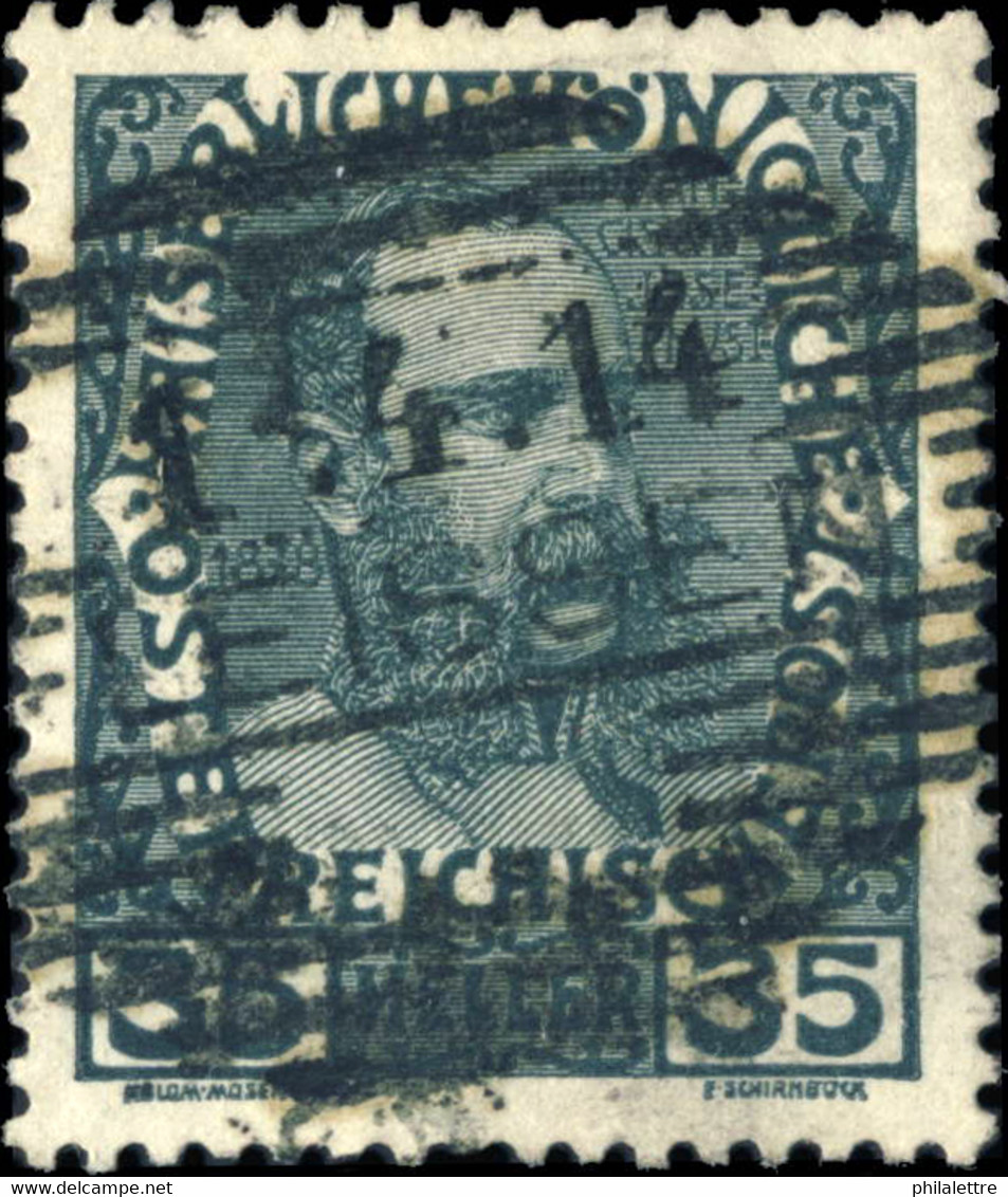 AUTRICHE / AUSTRIA 1914 Mi.149x Used "FLEISSEN" SCHRAFFEN-STEMPEL (CZECH) - Gebraucht