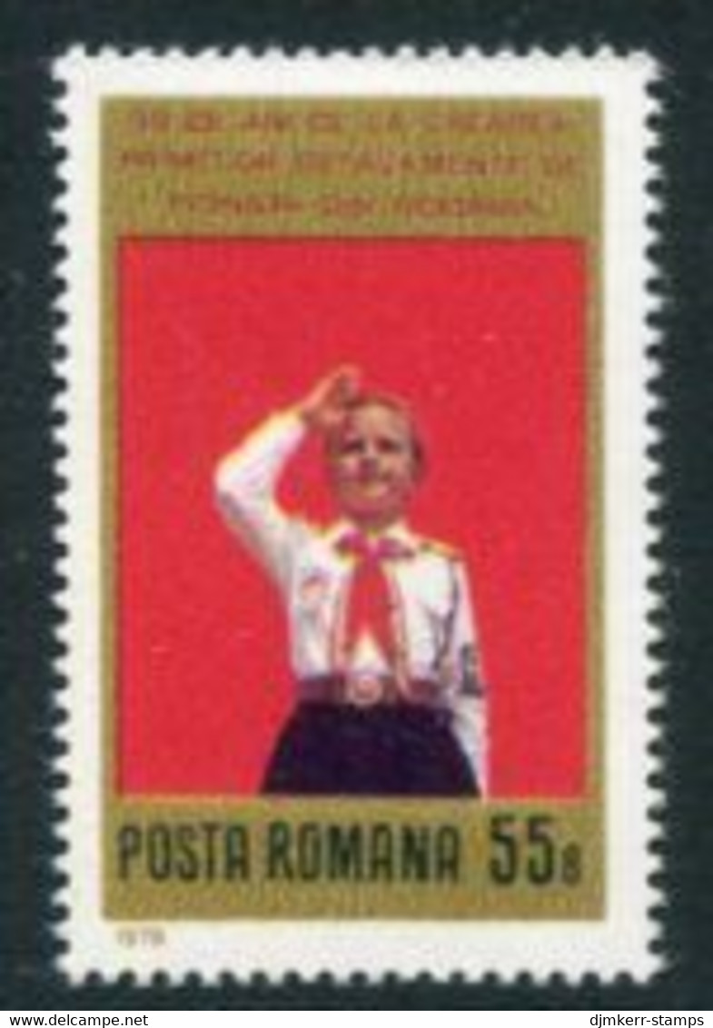 ROMANIA 1979 Pioneers Organisation MNH / **.  Michel 3594 - Unused Stamps