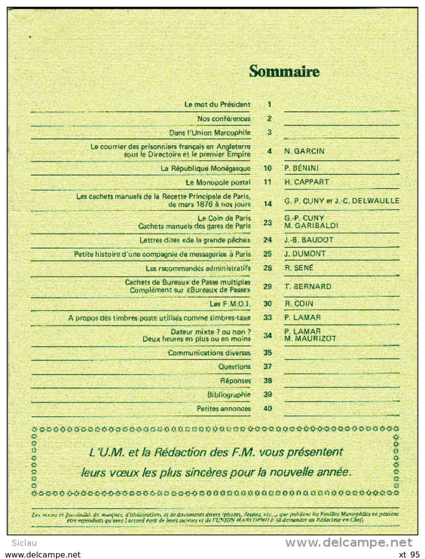 Les Feuilles Marcophiles - N°240 - Voir Sommaire - Frais De Port 2€ - Philately And Postal History