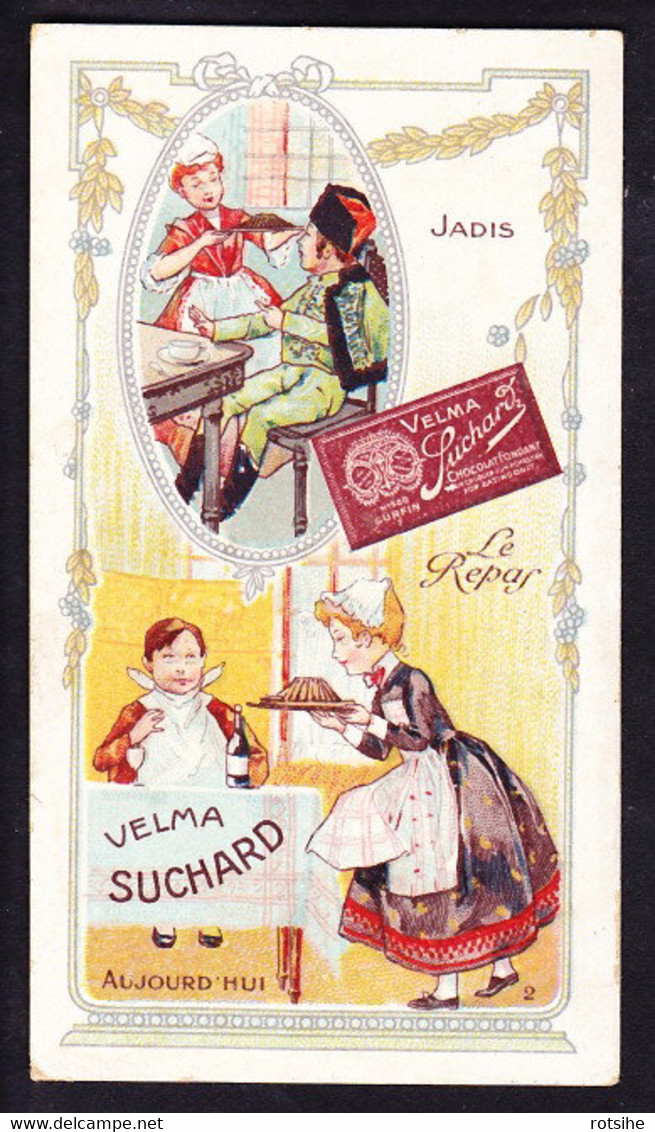 CHROMO Chocolat SUCHARD Jadis Aujourd'hui  Repas  Serie 193 - Suchard