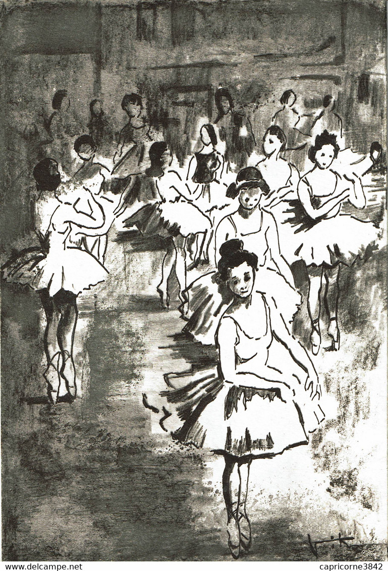 LITHOGRAPHIE ORIGINALE DE VICTOR VIKO (1915 - 1998) -  "LES BALLERINES" - Dessins