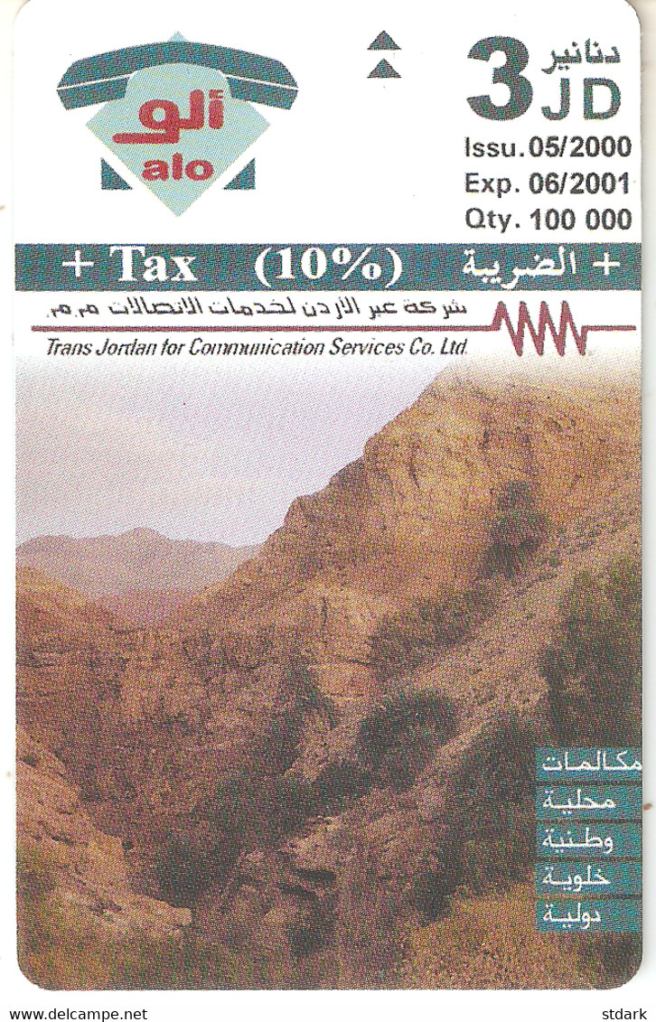 Jordan-The Dead Sea Error(chip And Code Inverted On Reverse),05/2000 - Giordania