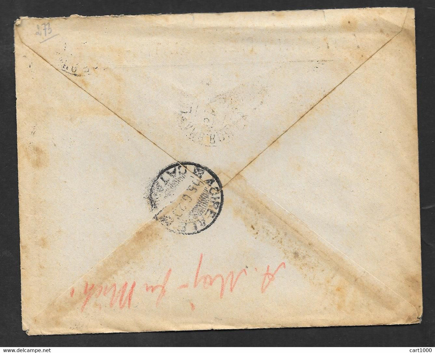 LETTERA CON ANNULLO POSTALE AMB. ROMA - NAPOLI 149 SU MICHETTI  VG. 1920 N°273 - Marcophilia