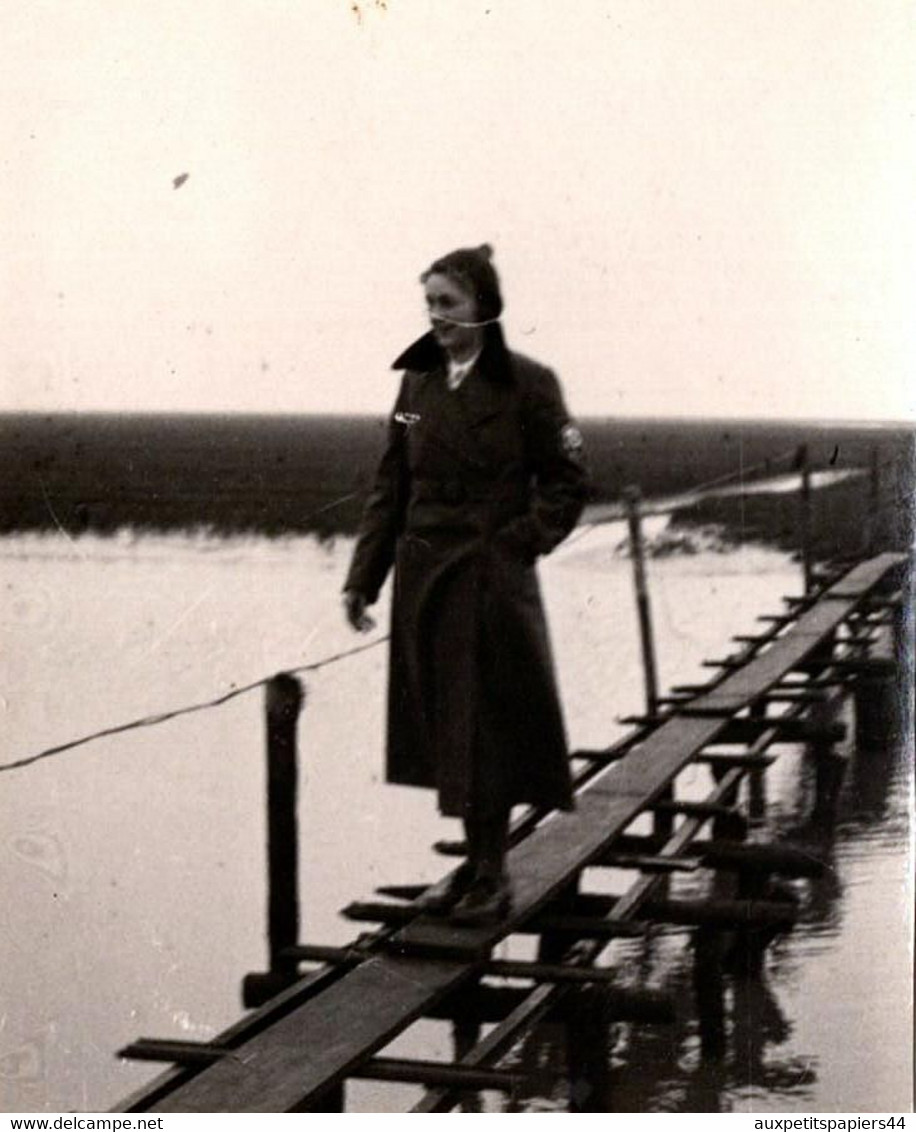 Photo Originale Guerre 1939/45 Nordlan Von G. K. Koy, Jungmädelbund & Femme En Uniforme Au Service Du III Reich - Krieg, Militär